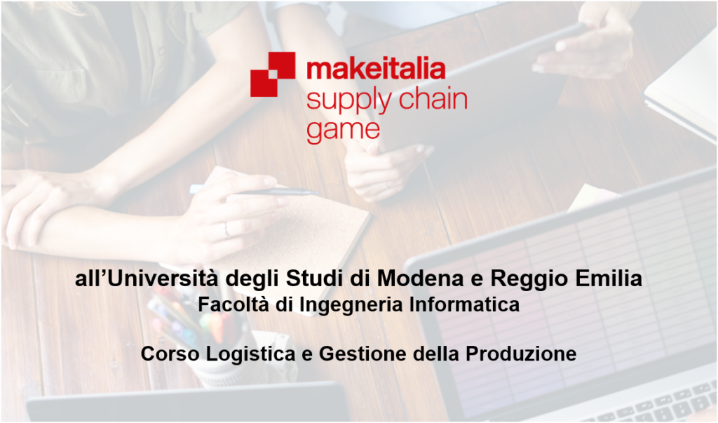 Corso logistica e gestione della produzione