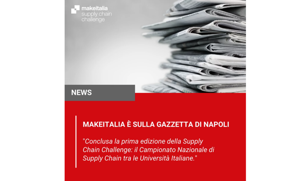 supply chain challenge prima edizione