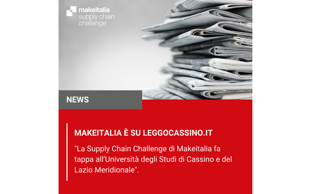 La Supply Chain Challenge fa tappa all’Università degli Studi di Cassino e del Lazio Meridionale