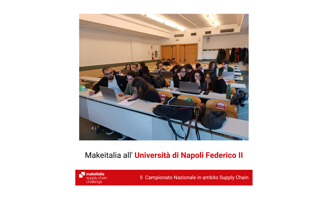 Makeitalia all’Università degli Studi di Napoli Federico II
