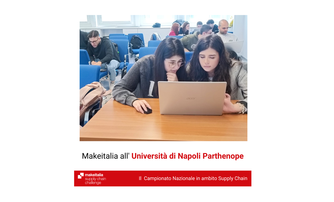 Makeitalia torna all’Università degli Studi di Napoli Parthenope
