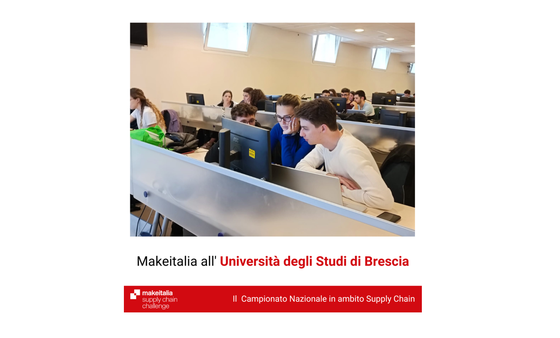 Makeitalia all’Università degli Studi di Brescia