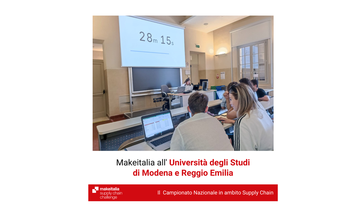 Makeitalia torna all’Università degli Studi di Modena e Reggio Emilia