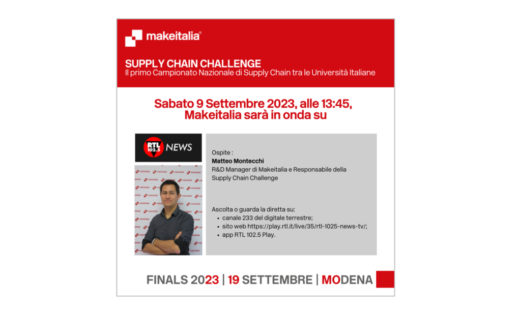 makeitalia - supply chain - supply chain challenge - rtl102.5