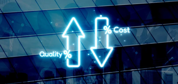 Growth arrows and cost reduction for corporate performance optimization
